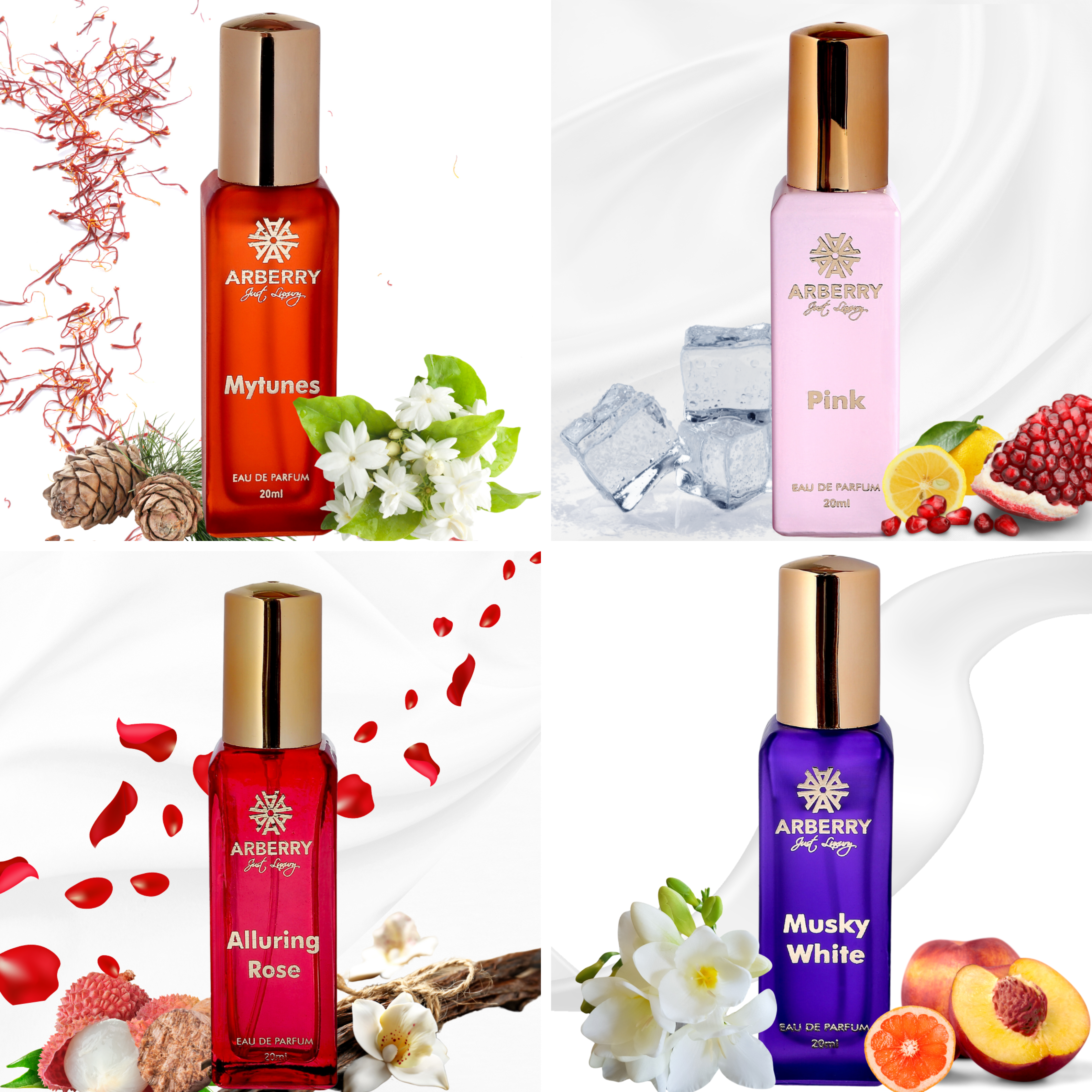  ARBERRY FRENCH LOVE 4X20ML COMBO UNISEX EDP 80ML